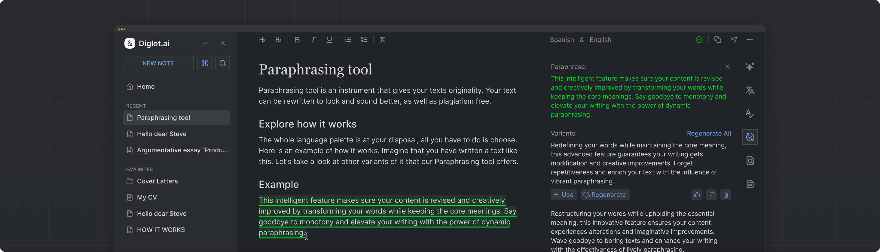 The Art of Paraphrasing: Crafting Brilliance with Diglot's AI Paraphrasing Tool
